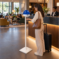Blue and White Touchless Floor-Stand Dispenser Bundle